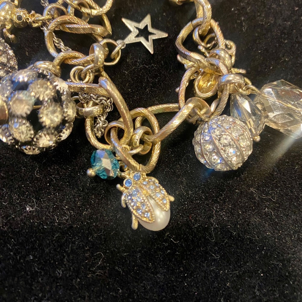 Gold Insect Dangle Bracelet - Picture 5 of 7